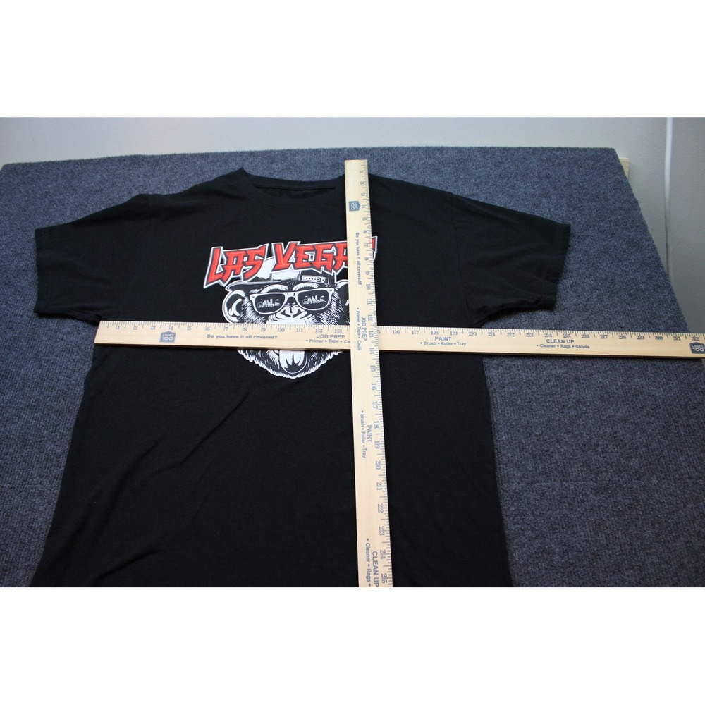 Las Vegas Monkey Sunglasses Graphic T-Shirt Mens Black Short Sleeve XL - Picture 4 of 7